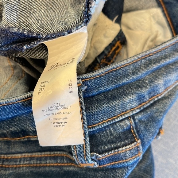 Denim Co Sz 10 button up  raw hem capris - Picture 5 of 8